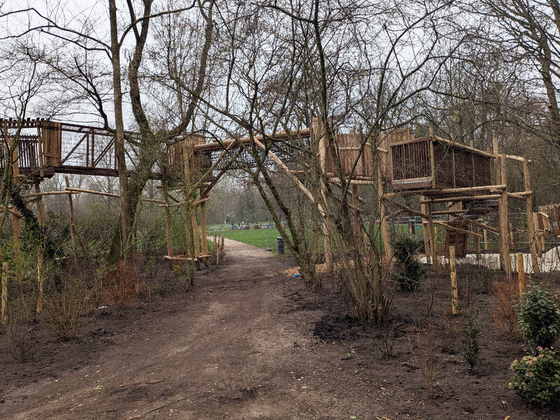 De nieuwe klimbrug (Foto:Consti)